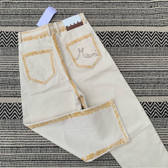 NWT Marni Boyfriend Jeans with Painted Edges size 38 (4) - Picture 6 of 11